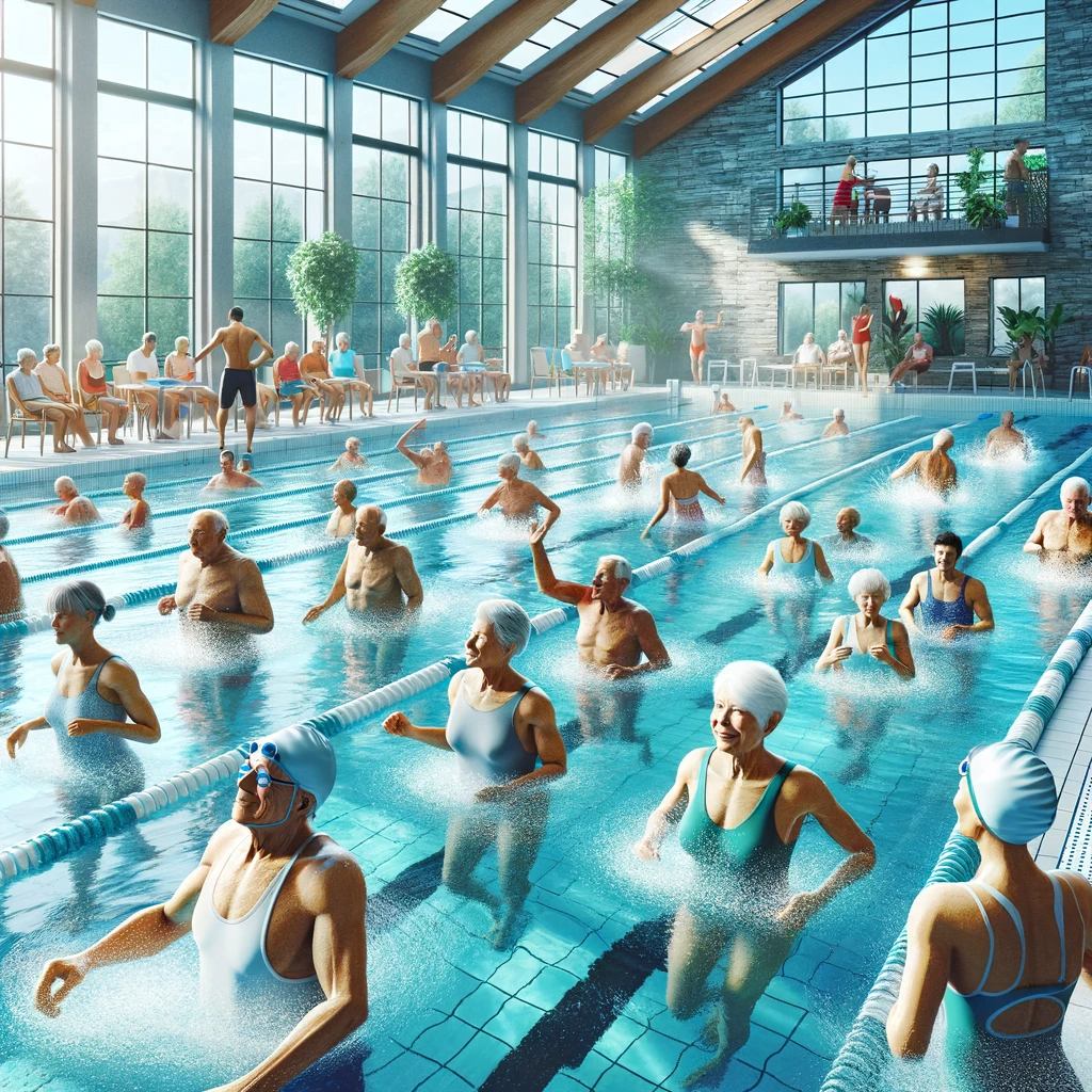 Group Sports for Seniors: Swimming and Water Aerobics