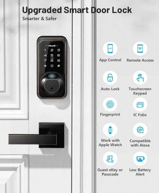 #2 Zowill Smart Door Lock For Seniors - Amazon Choice