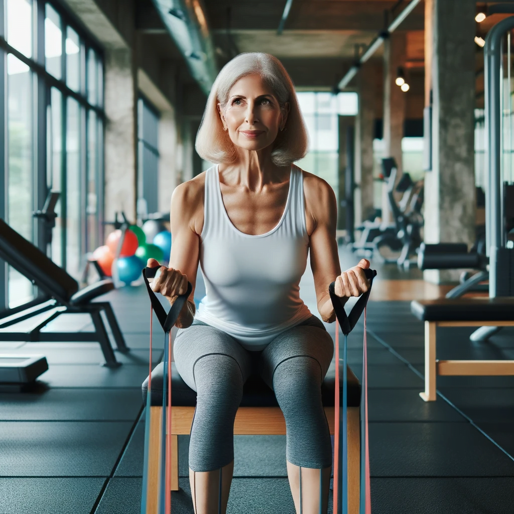 Best Exercises for Seniors Using Resistance Bands in 2024 - Seated Row