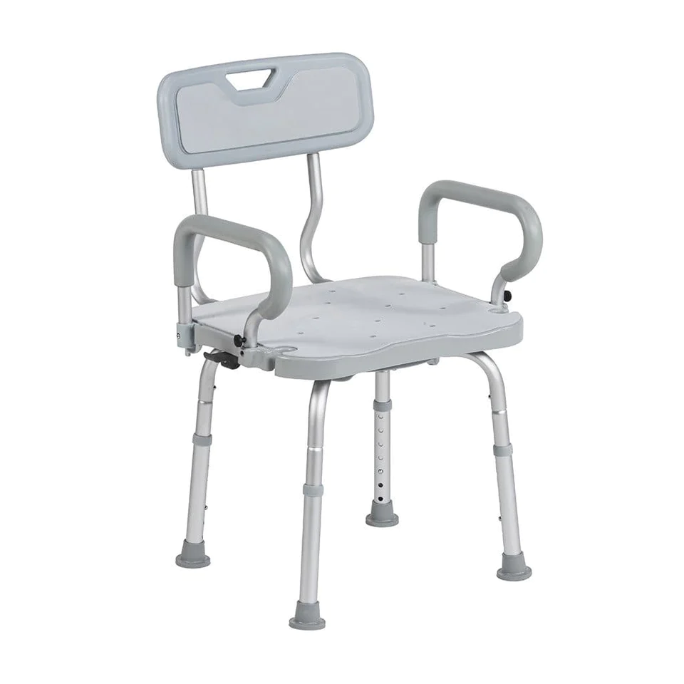 Best Shower Chairs for Seniors: #1. Drive Medical PreserveTech™ 360° Swivel Bath Chair For Safe Transfer